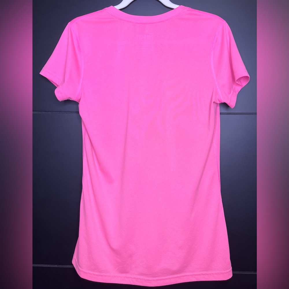 NIKE Dri-Fit pink v-neck t-shirt - Picture 3 of 9